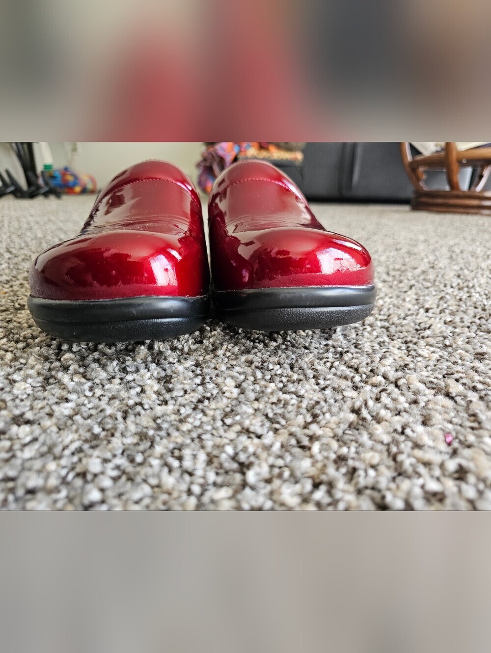 Alegria Red Patent Slip-On Loafers size 42/11 - Picture 6 of 9